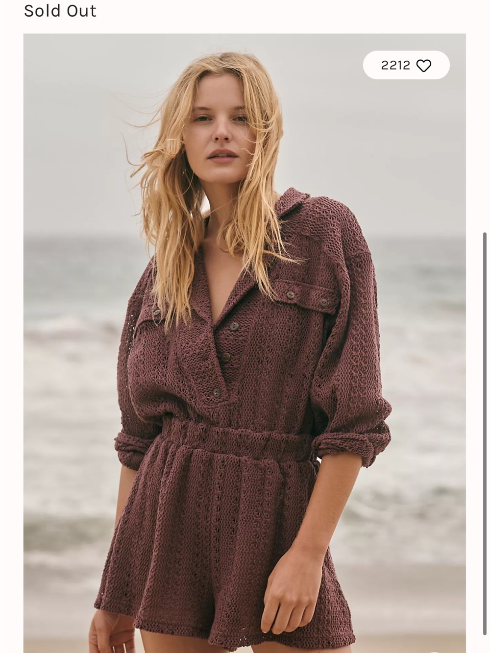 Free People Beach Ryan Romper Size Medium